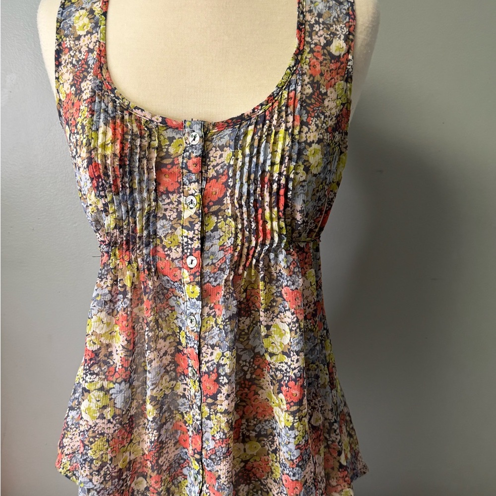 American Rag Floral Sleeveless Top